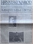 Hrvatski narod. Glasilo hrvatskog ustaškog pokreta III/175/1941