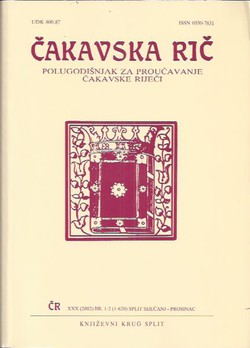 Čakavska rič XXX/1-2/2002