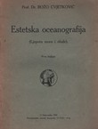 Estetska oceanografija (Ljepota mora i obale) I.