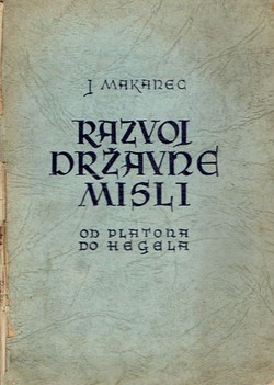 Razvoj državne misli od Platona do Hegela