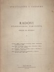 Radovi Filozofskog fakulteta. Odsjek za povijest 3/1960