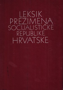 Leksik prezimena Socijalističke Republike Hrvatske