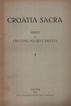 Croatia Sacra 4/1932