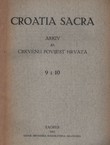Croatia Sacra 9-10/1935