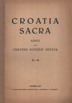 Croatia Sacra 19/1940