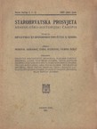 Starohrvatska prosvjeta, Nova serija I, 1-2/1927