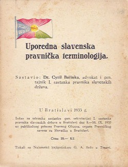 Uporedna slavenska pravnička terminologija