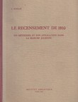 Le recensement de 1910 ses methodes et son application dans la Marche Julienne