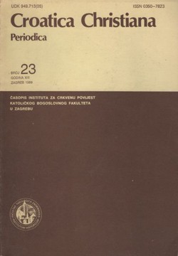 Croatica Christiana Periodica 23/1989