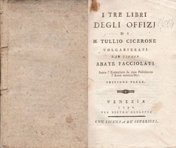 I tre libri degli offizj (3.ed.)