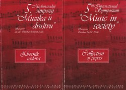 5. Međunarodni simpozij "Muzika u društvu" / 5th International Symposium "Music in Society"