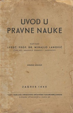 Uvod u pravne nauke (2.izd.)