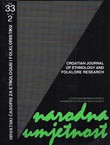 Narodna umjetnost 33/2/1996 (U čast Dunji Rihtman-Auguštin / In Honour of Dunja Rihtman Auguštin)