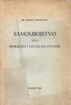 Samoubojstvo kao moralno i socialno pitanje