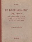 Le recensement de 1910 ses methodes et son application dans la Marche Julienne (2.ed.)