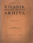 Vjesnik Hrvatskog državnog arhiva XI/1945