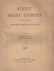 Statut grada Zagreba od god. 1609. i reforma njegova god. 1618.