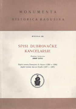 Spisi dubrovačke kancelarije III.