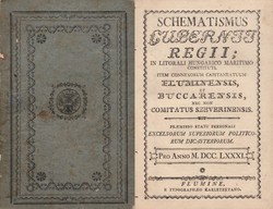 Schematismus gubernii regii in litorali Hungarico maritimo constituti item connexorum capitaneatuum Flumimensis et Buccarensis