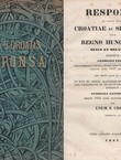 Responsa ad vastum illud: Croatiae ac Slavoniae cum Regno Hungariae nexus et relationes