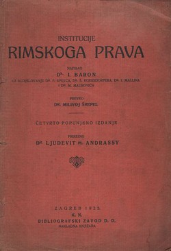 Institucije rimskoga prava (4.dop.izd.)