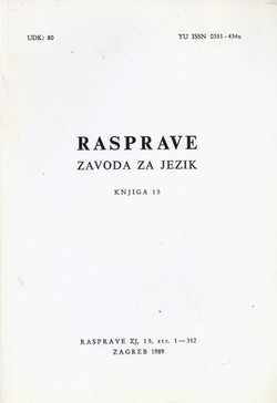 Rasprave Zavoda za jezik 15/1989