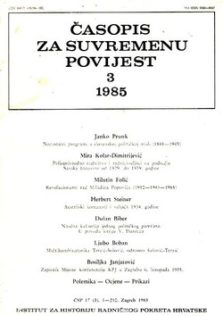 Časopis za suvremenu povijest 3/1985