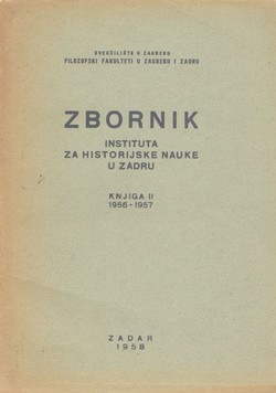 Zbornik Instituta za historijske nauke u Zadru II/1956-1957