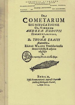 De cometarum significatione commentariolus (reprint ex 1619)