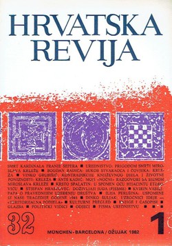 Hrvatska revija 32/1/1982