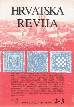 Hrvatska revija 43/2-3/1993