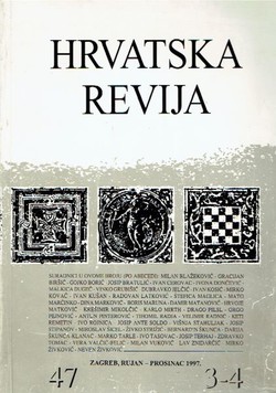 Hrvatska revija 47/3-4/1997