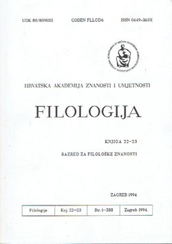 Filologija 22-23/1994