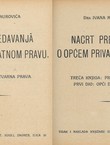 Nacrt predavanja o općem privatnom pravu I-VII