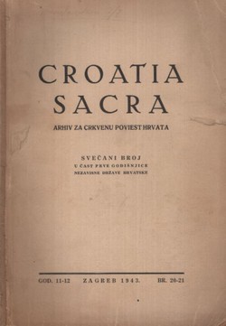 Croatia Sacra 20-21/1943. Svečani broj u čast prve godišnjice Nezavisne Države Hrvatske