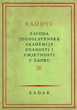 Radovi Zavoda JAZU u Zadru 26/1979