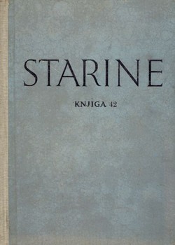 Starine JAZU. Knjiga 42/1949