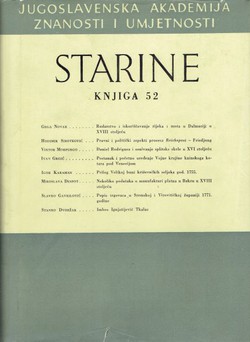 Starine JAZU. Knjiga 52/1962