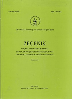 Zbornik Odsjeka za povijesne znanosti Zavoda za povijesne i društvene znanosti HAZU 16/1998