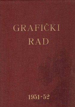 Grafički rad II/1-6/1952 - III/1-8/1953