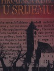 Hrvatska riječ u Srijemu. Antologija srijemskih pisaca