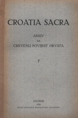 Croatia Sacra 7/1934