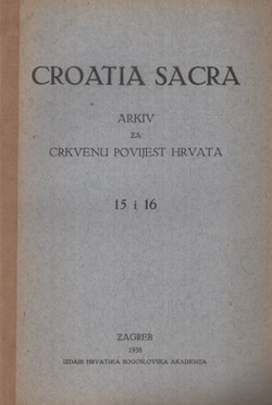 Croatia Sacra 15-16/1938