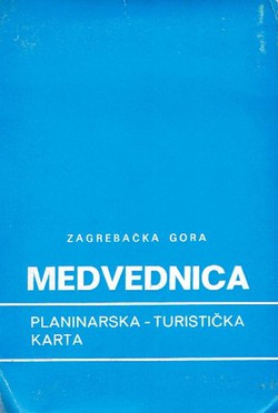 Zagrebačka gora Medvednica. Planinarska-turistička karta