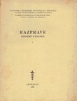 Razprave / Dissertationes I/1950