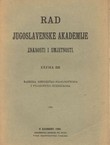 Rad JAZU. Knjiga 229. Razreda historičko-filologički i filozofičko-juridički 100/1924