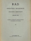 Rad HAZU. Knjiga 276. Razreda poviestno-jezikoslovnoga i filozofsko-pravnoga 125/1943