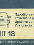 Renault 18. Navodilo za uporabo / Uputstvo za rukovanje / Upatstvo za rakuvanje