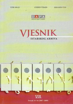 Vjesnik Istarskog arhiva 14-16/2007-2009