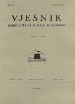 Vjesnik Arheološkog muzeja u Zagrebu, 3. serija, XX/1987